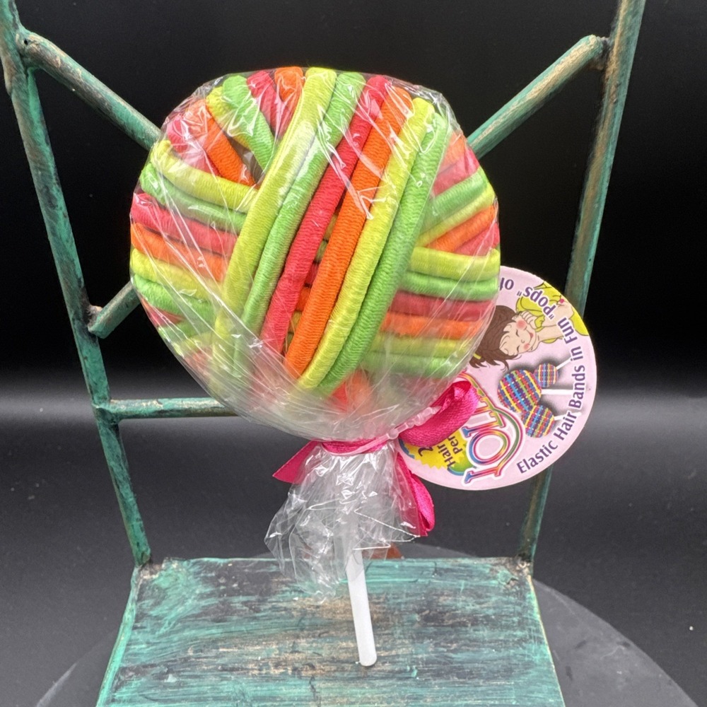 Lollibands Pony Tail Holder Elastic Hair Pigtails Braids Colorful Barbiecore New